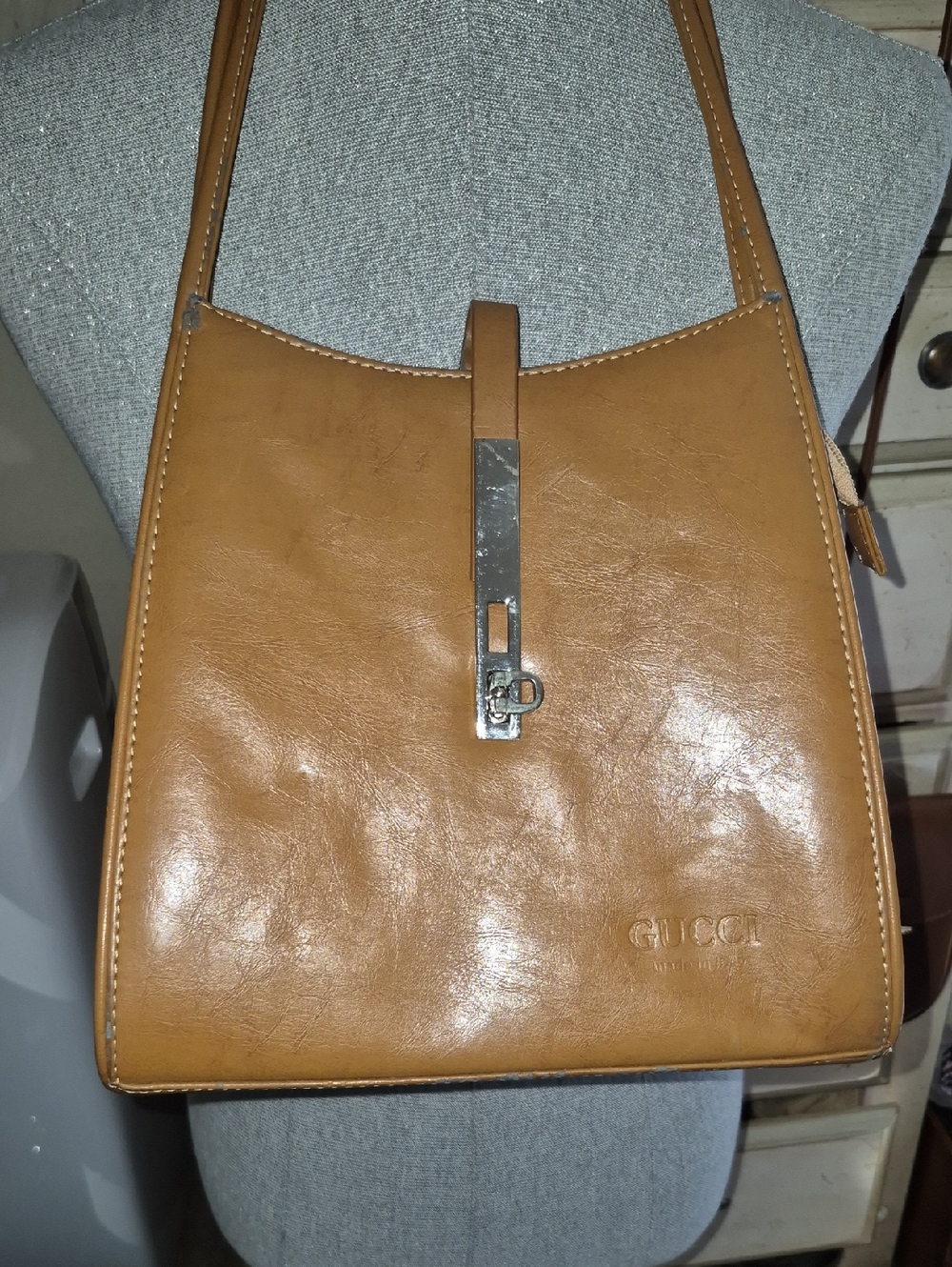 Gucci Tan Leather Mini Shoulder Bag